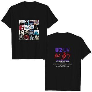 U2 Rock Band Warning Baby Live at Sphere Las Vegas Tour 2023 T-Shirt 165